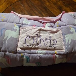 Olivia Wildkin Nap Mat Unicorn for Kids - Soft Purple